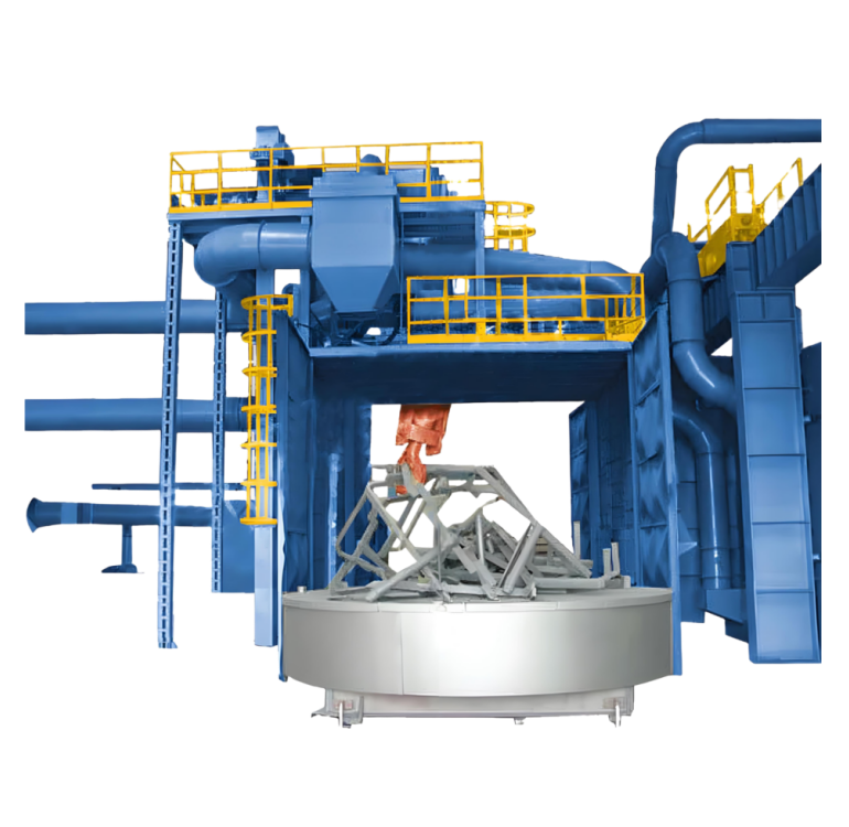 rotary table shot blasting machine new show